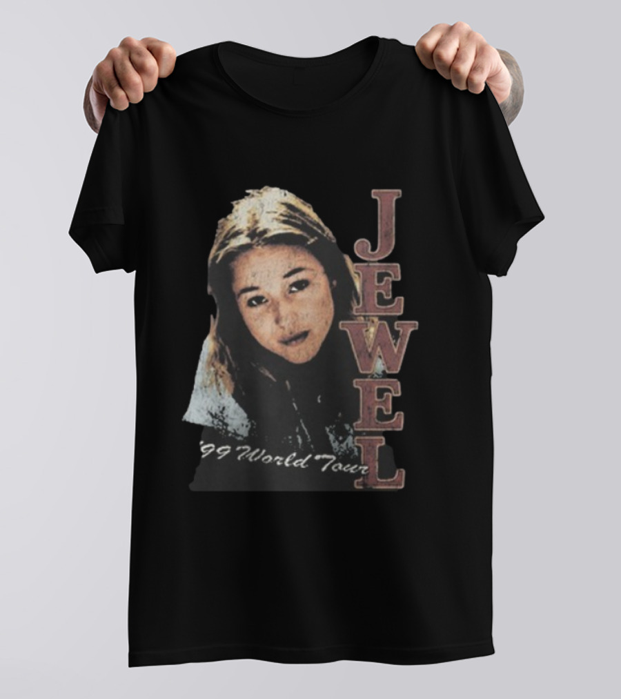 Jewel 99 World Tour Vintage Style Retro Portrait T-Shirt