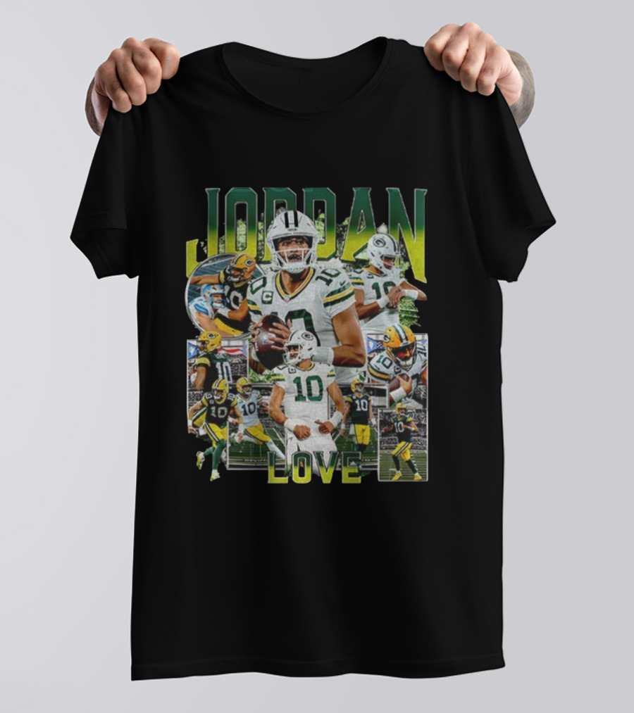 Jordan Love Green Bay Packers NFL Quarterback Highlights T-Shirt