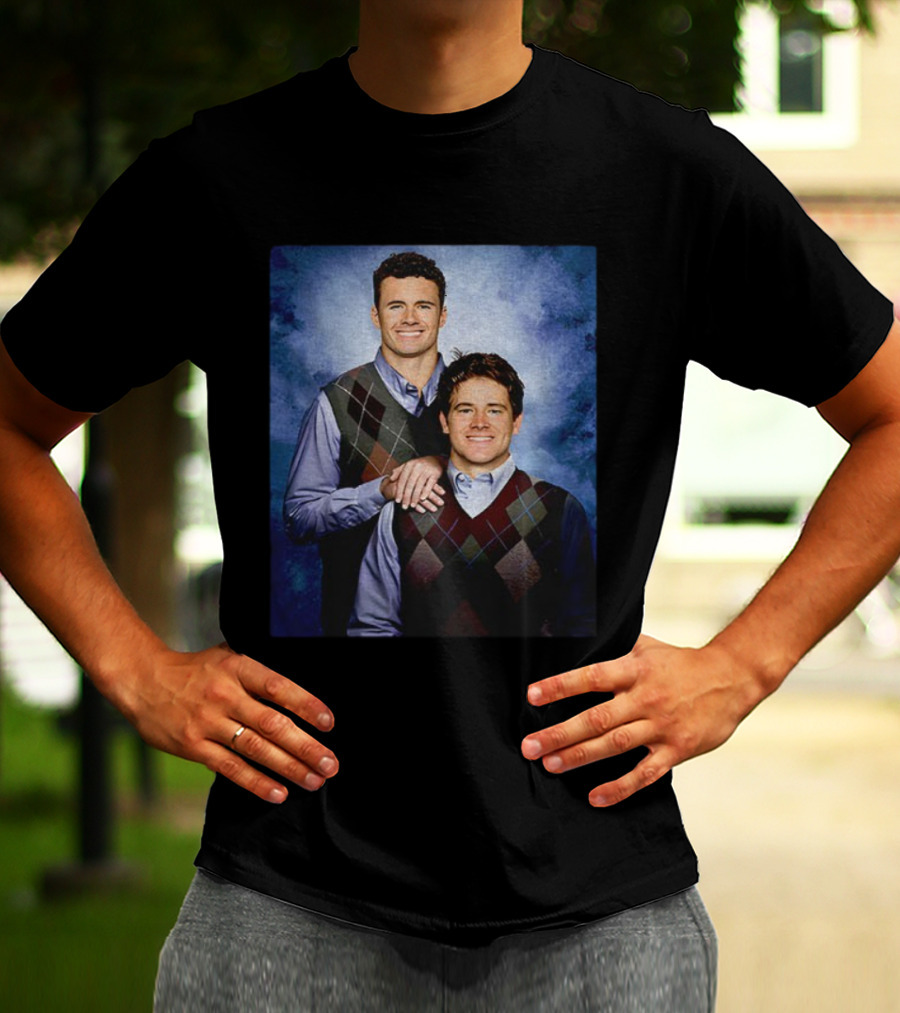 Justin Herbert Ladd McConkey Los Angeles Football Step Brothers Sweater Portrait T-Shirt