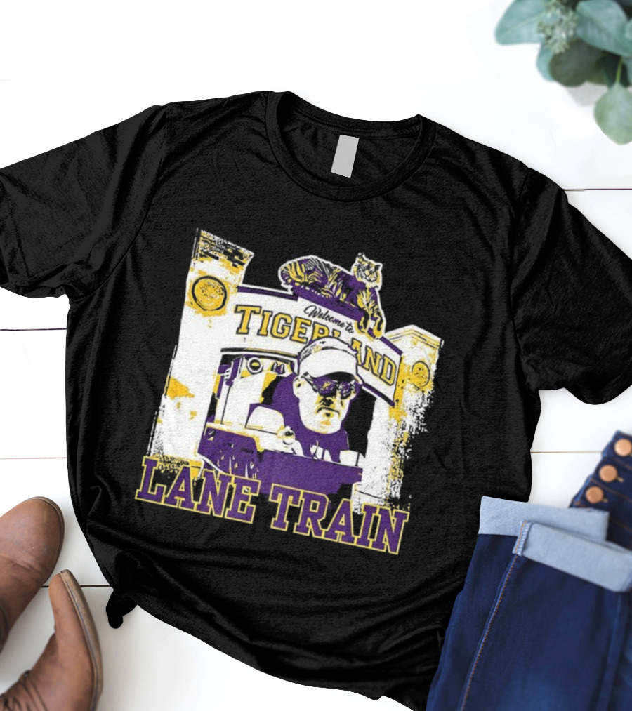 LSU Vs Ole Miss Tigerland Lane Train Entrance Matchup T-Shirt