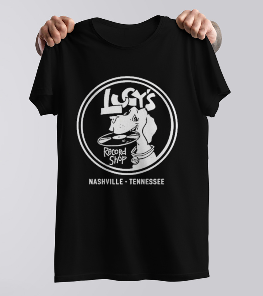 Lucy’s Record Shop Nashville Tennessee Iconic Music Venue Retro Logo T-Shirt