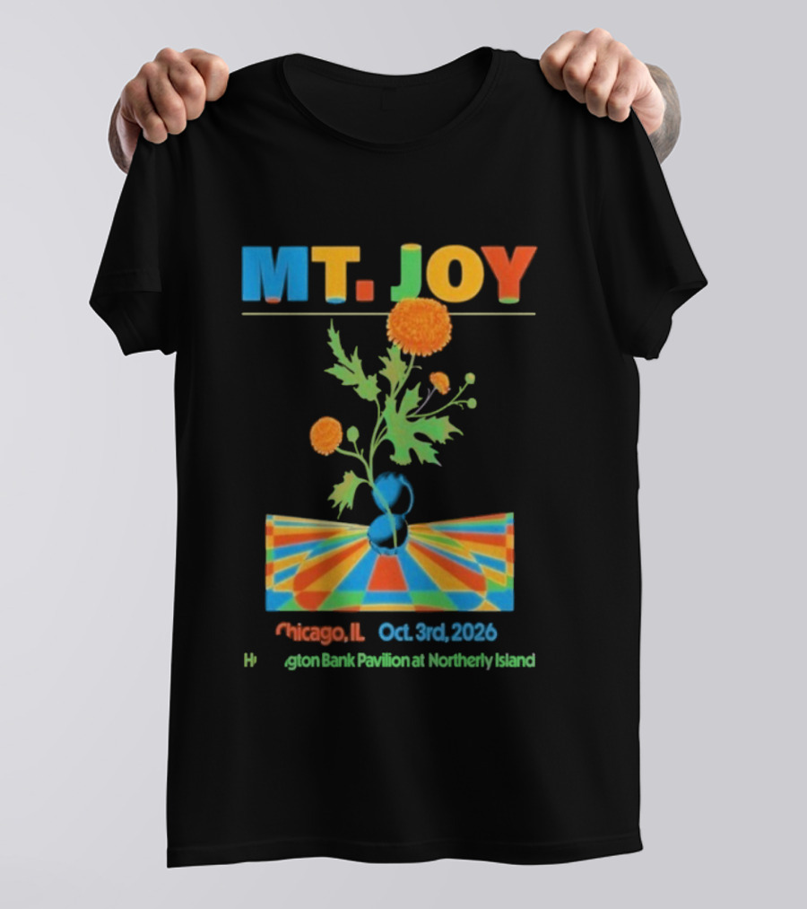 MT. JOY Chicago IL Oct 3 2026 Huntington Bank Pavilion Northerly Island T-Shirt