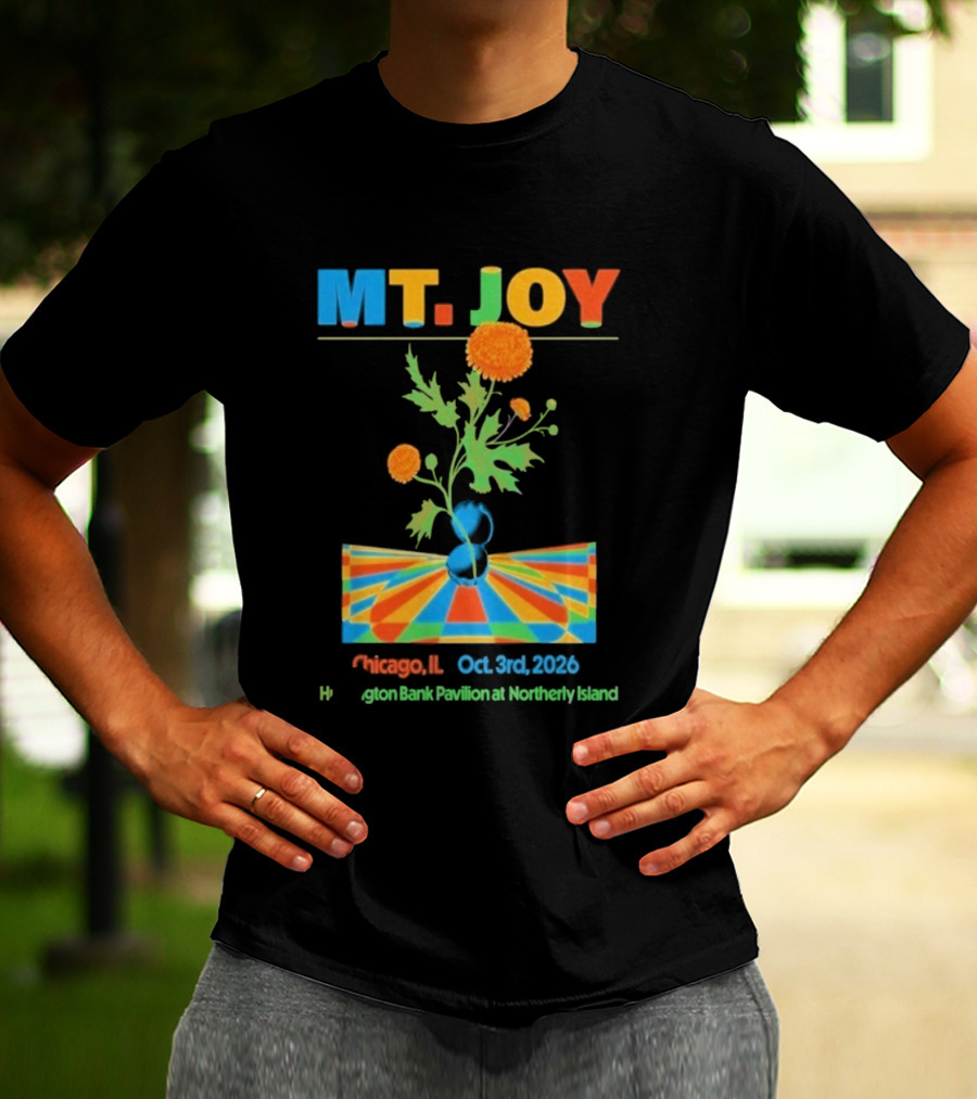 MT. JOY Chicago IL Oct 3 2026 Huntington Bank Pavilion Northerly Island T-Shirt