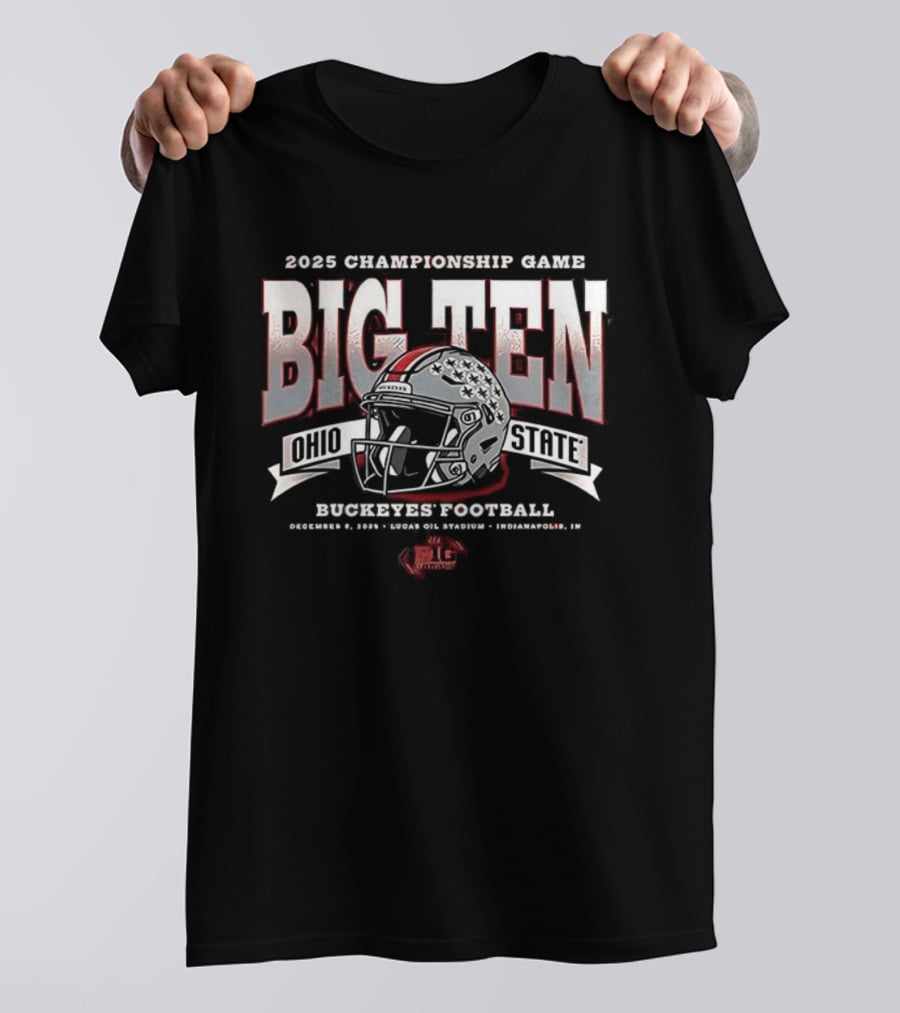 Ohio State Buckeyes Football Big Ten 2025 Championship Game Indianapolis T-Shirt