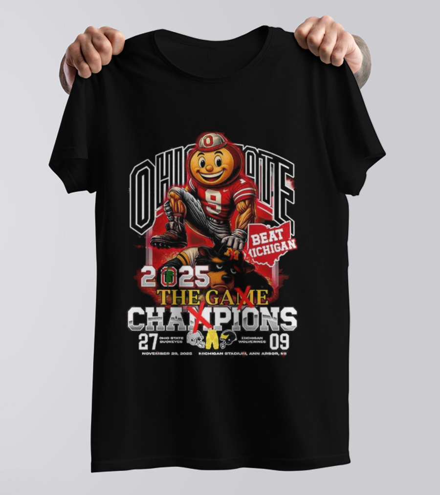 Ohio State Beat Michigan 2025 The Game Champions T-Shirt