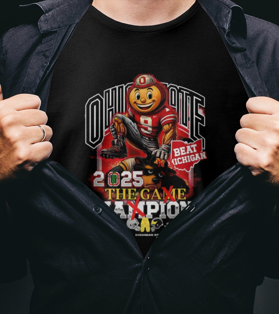 Ohio State Beat Michigan 2025 The Game Champions T-Shirt