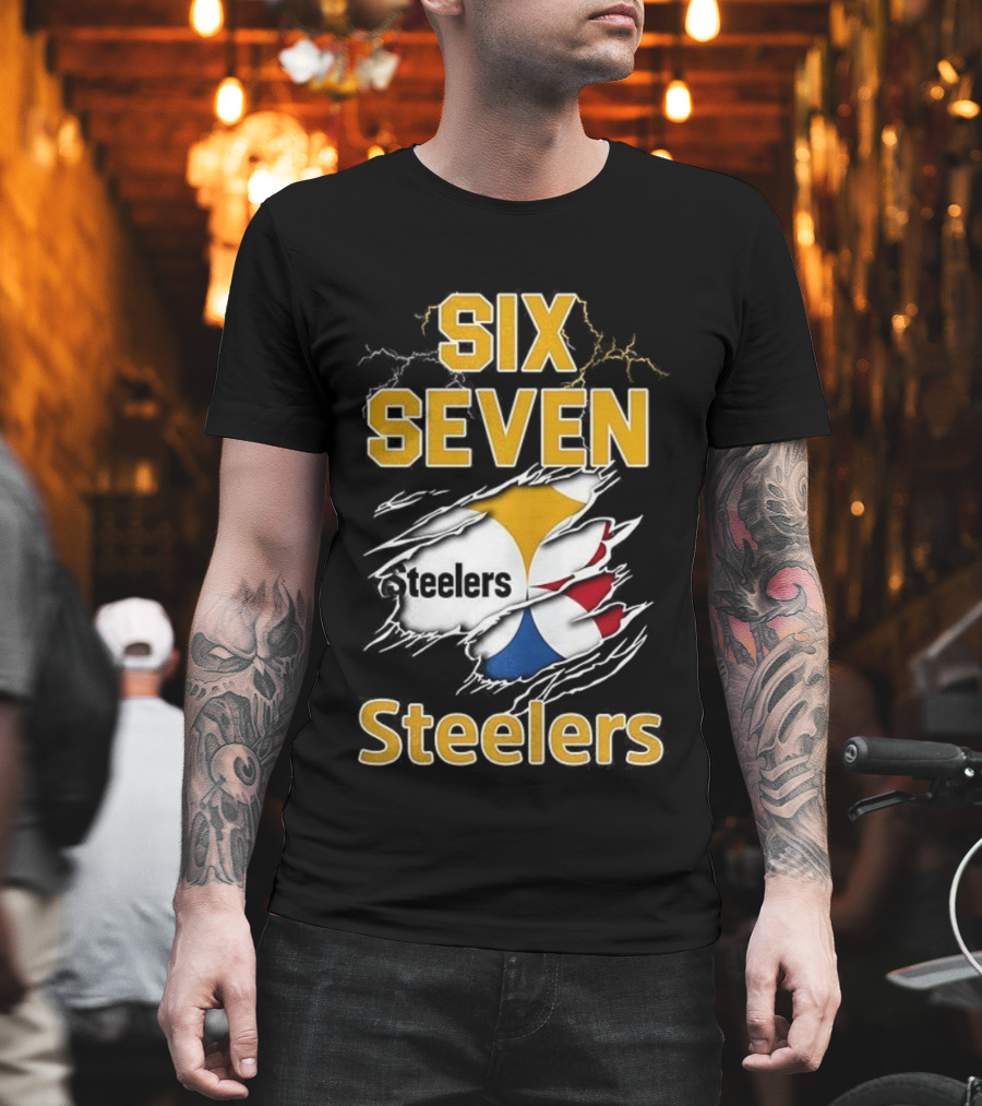Pittsburgh Steelers Six Seven Steelers Football T-Shirt