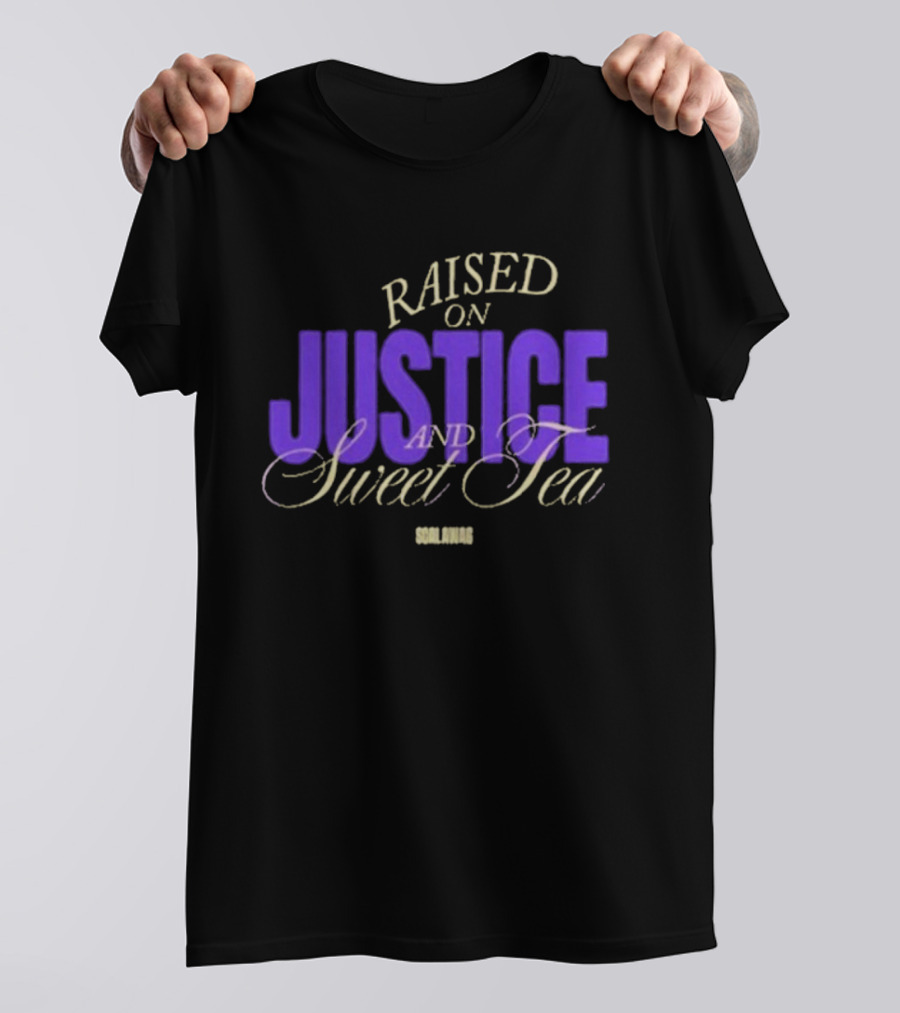 Raised On Justice And Sweet Tea Scalawag Magazine T-Shirt