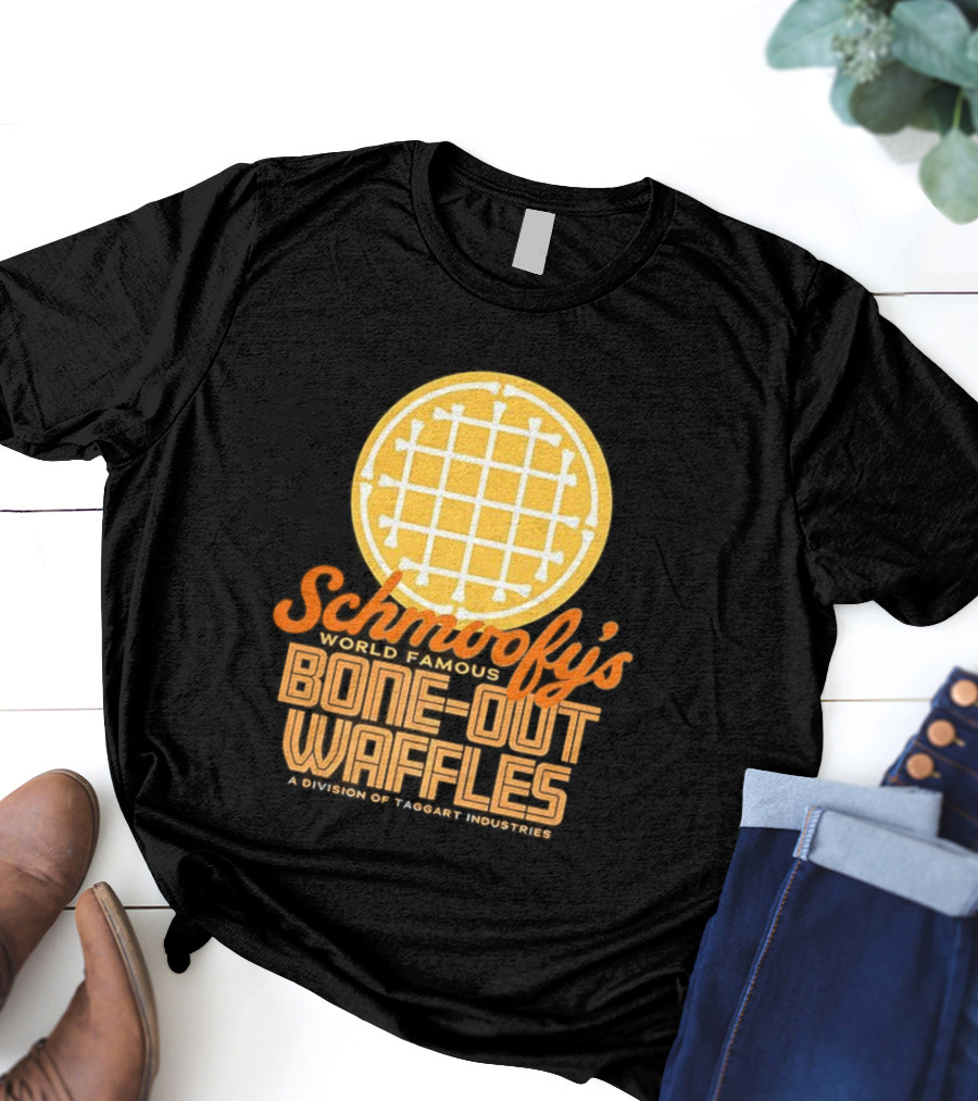 Schmoofy’s World Famous Bone-Out Waffles Exclusively At Specific Locale T-Shirt