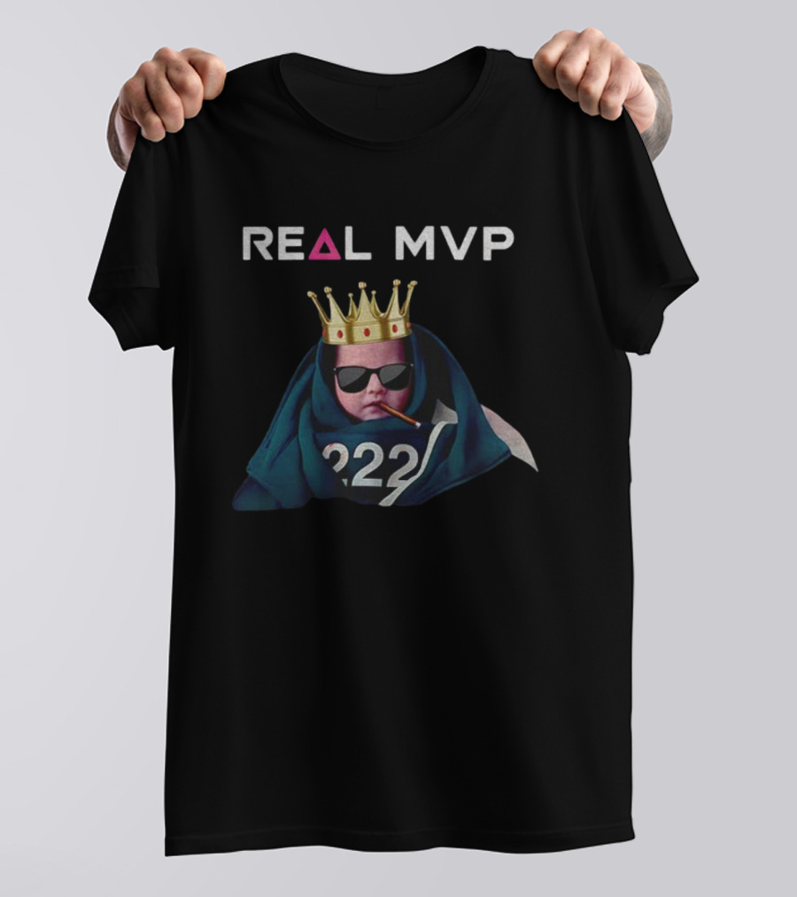 Real MVP Player 222 Baby Meme Squid K-Drama T-Shirt