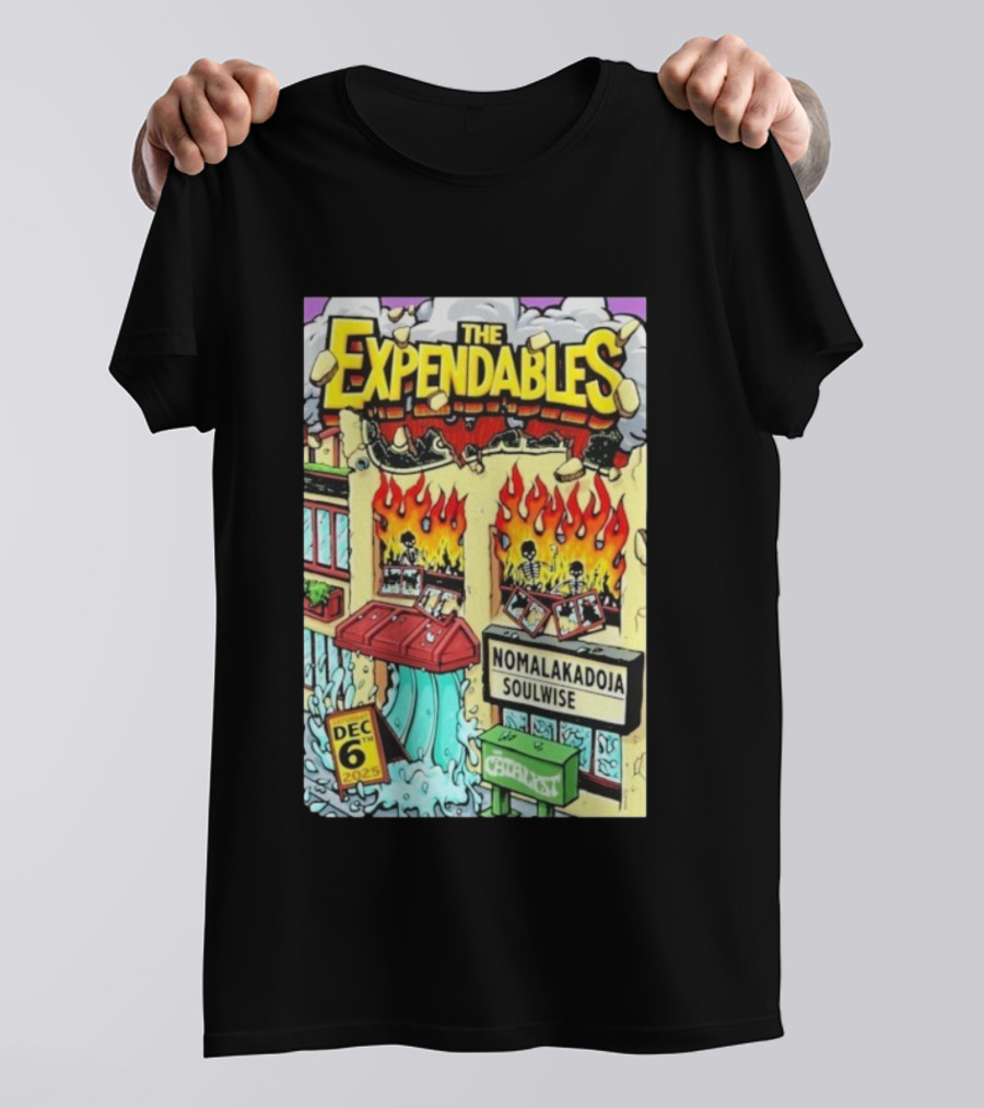 The Expendables Nomalakadoja Soulwise At Catalyst December 6 2025 Event T-Shirt