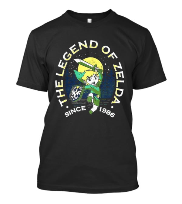 The Legend Of Zelda Link Crest Since 1986 Forest Adventure T-Shirt
