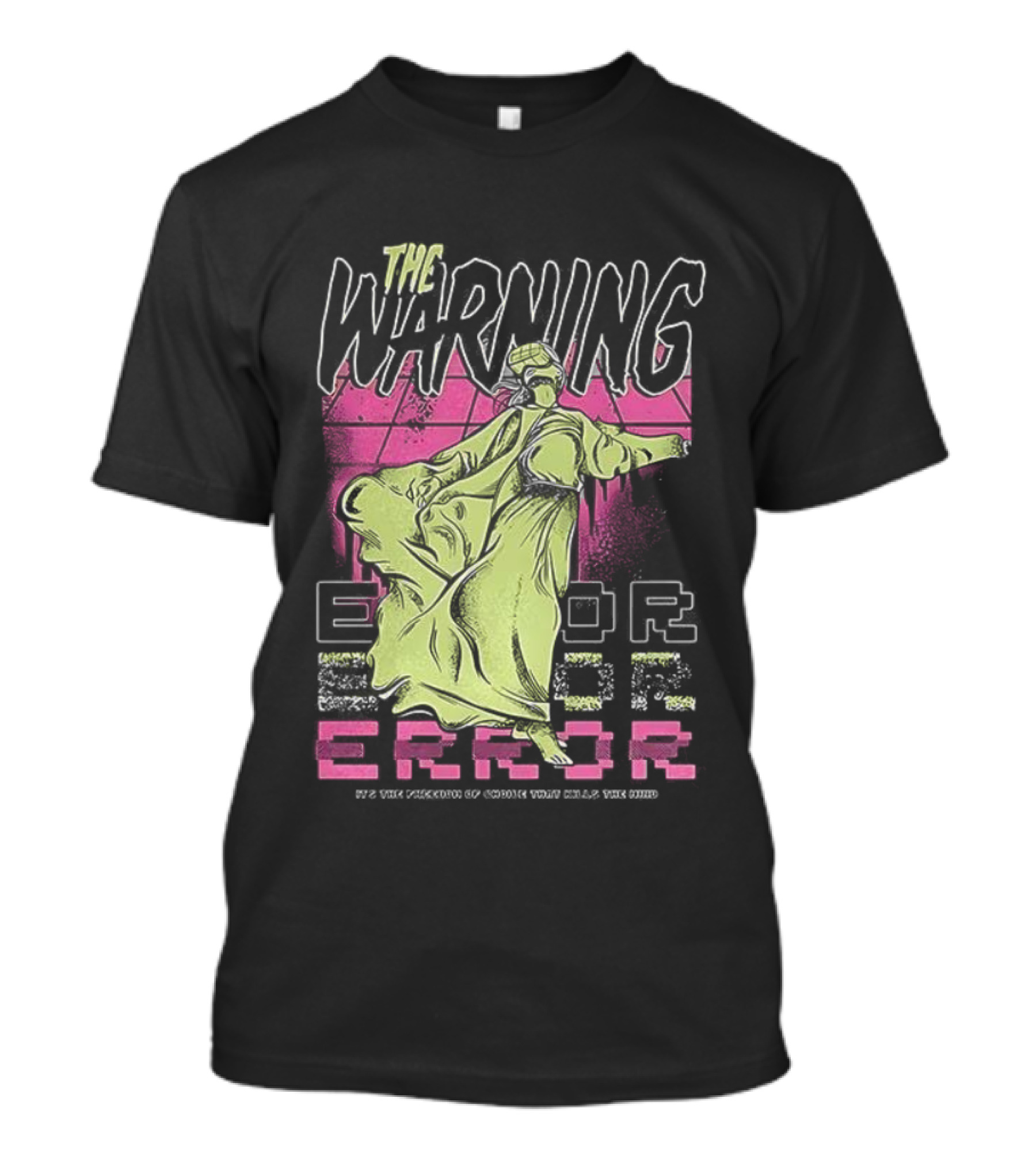 The Warning Error Retro Statue Style T-Shirt