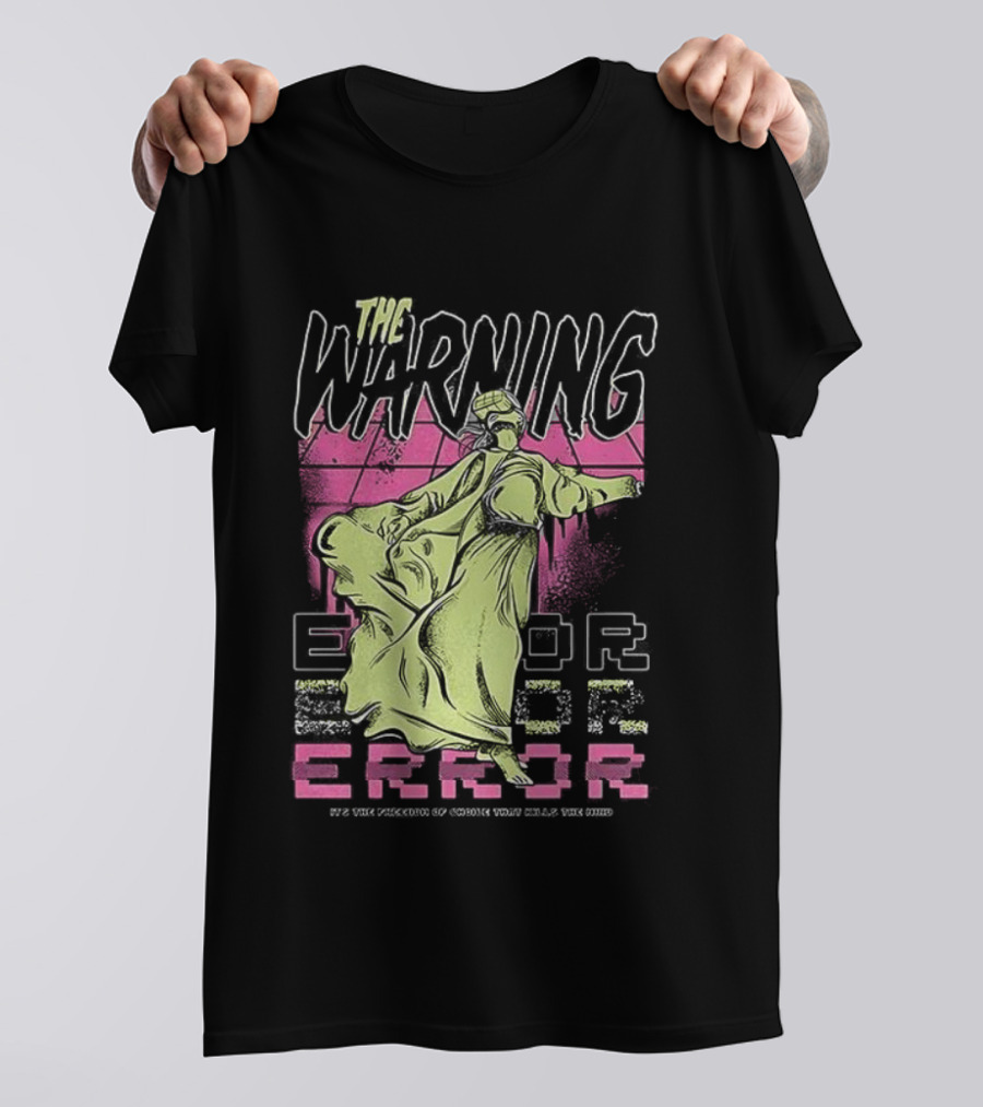 The Warning Error Retro Statue Style T-Shirt