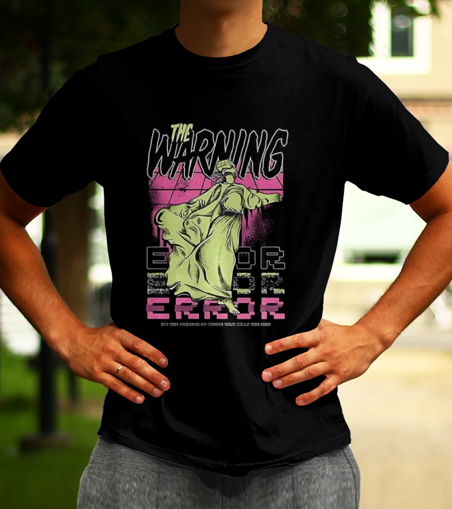 The Warning Error Retro Statue Style T-Shirt