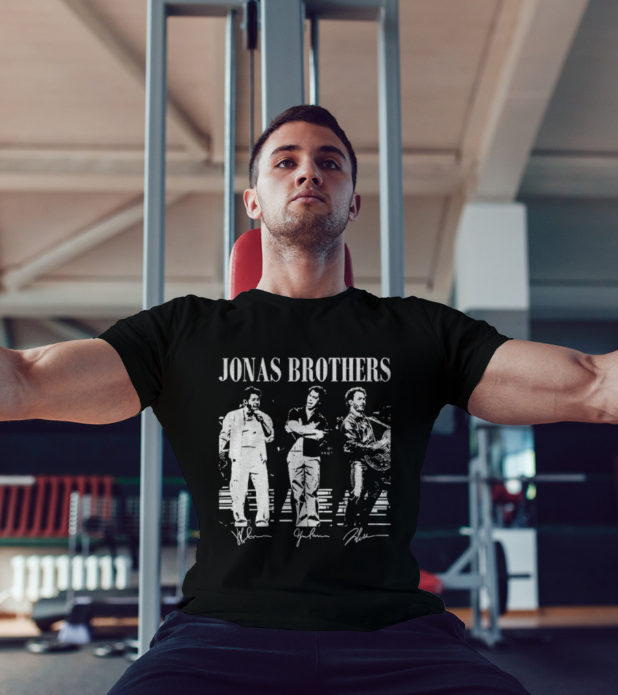 Jonas Brothers Vintage Tour 20th 2025 Signature Music T-Shirt