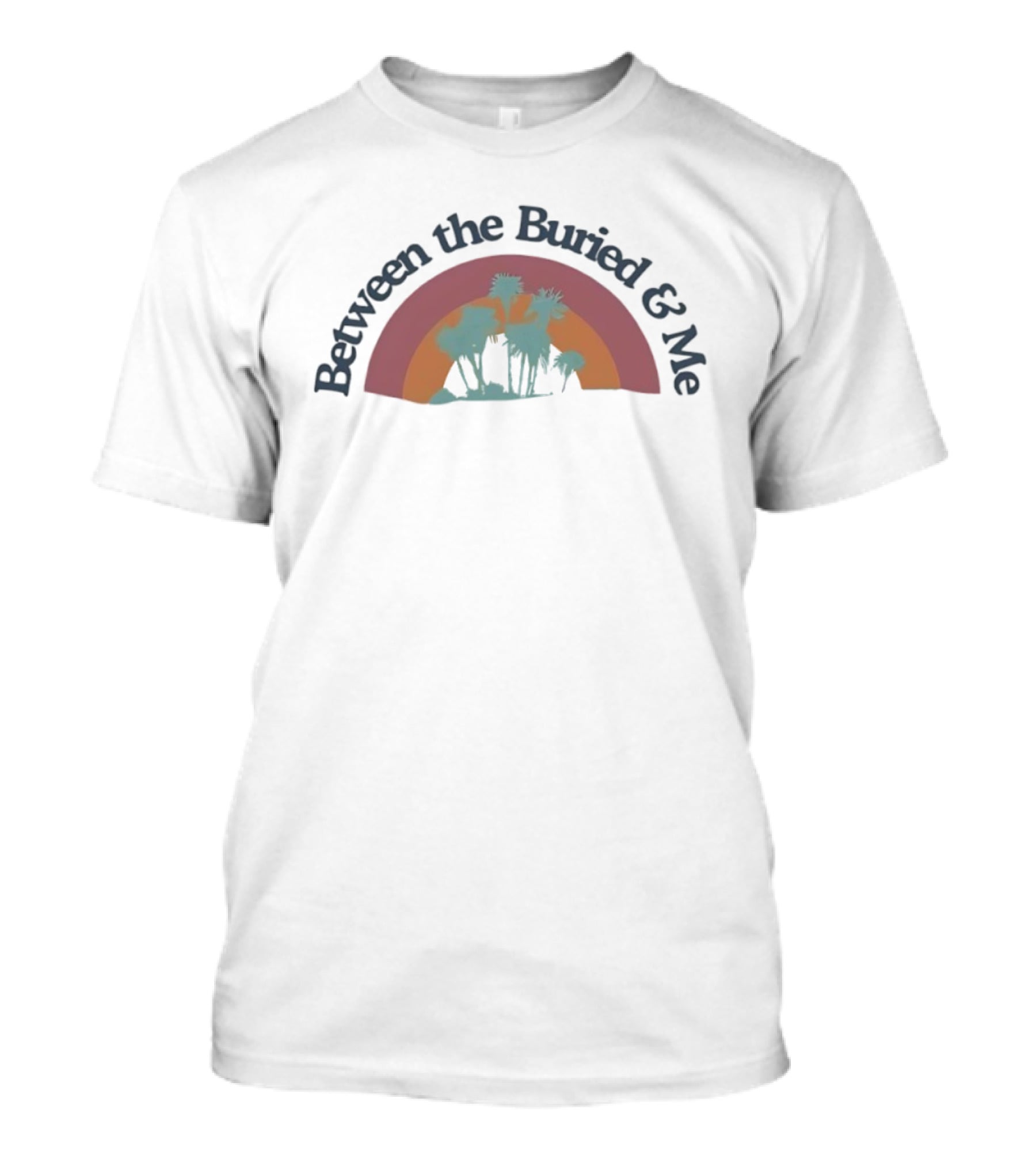 Between The Buried & Me Retro Rainbow Desert Silhouette T-Shirt