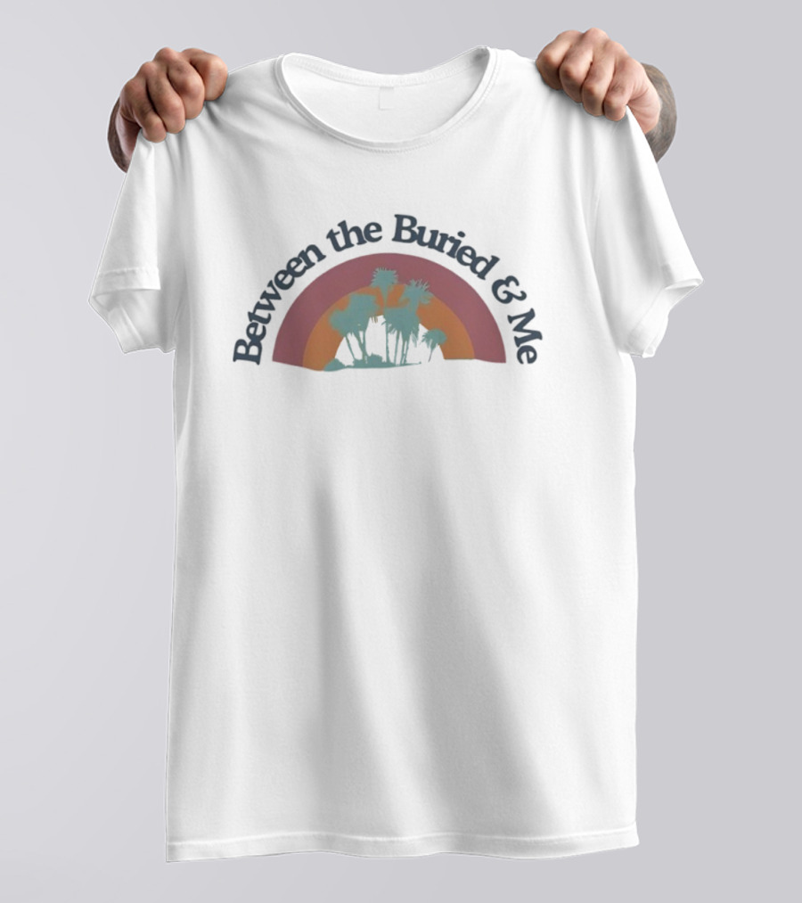 Between The Buried & Me Retro Rainbow Desert Silhouette T-Shirt