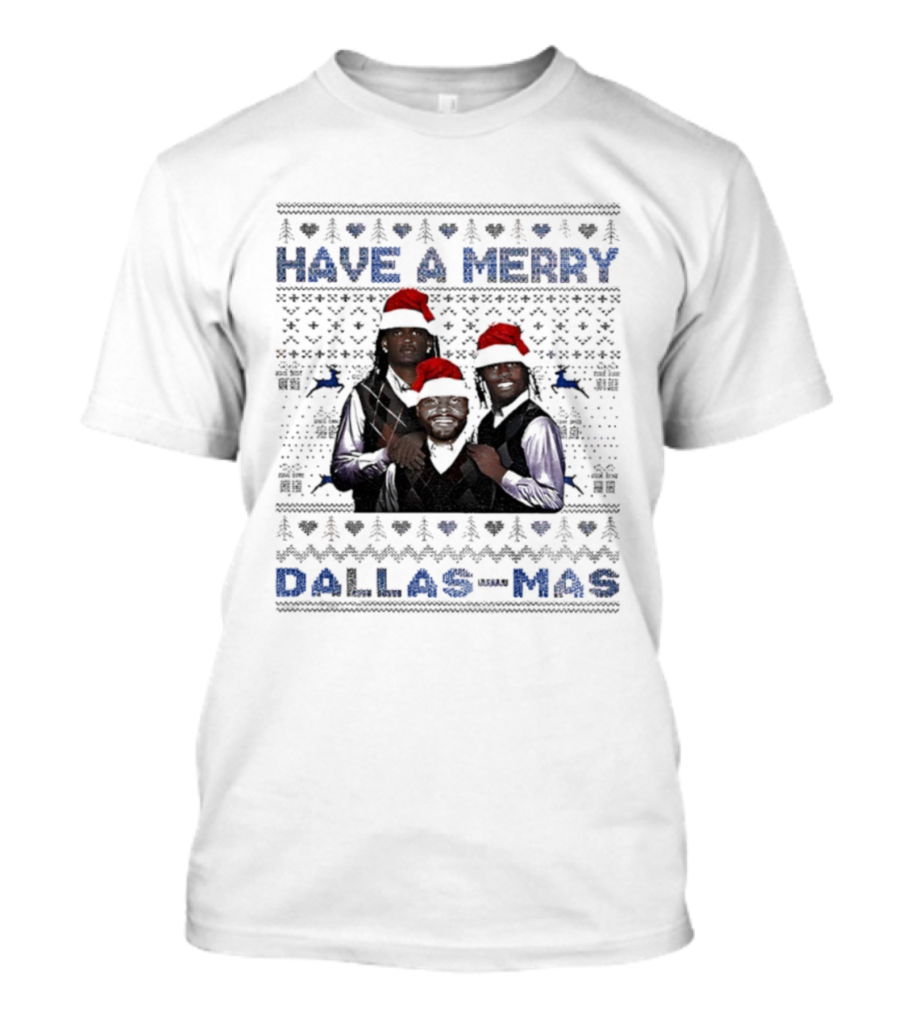 Have A Merry Dallas-Mas Ceedee Lamb Dak Prescott George Pickens Dallas Cowboys Christmas Sweater T-Shirt