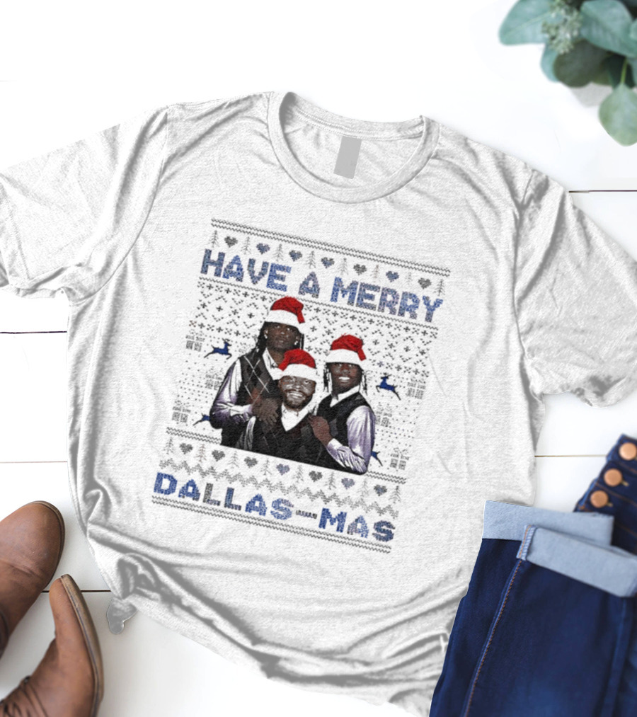 Have A Merry Dallas-Mas Ceedee Lamb Dak Prescott George Pickens Dallas Cowboys Christmas Sweater T-Shirt