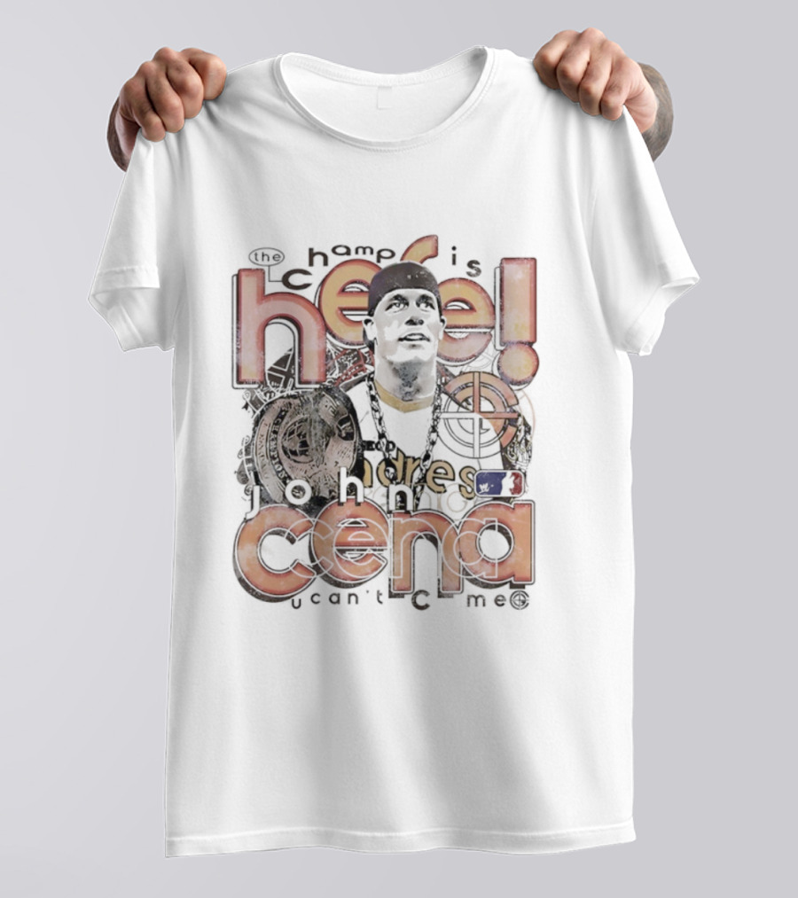 John Cena Champ Is Here Cena Wrestling Icon T-Shirt