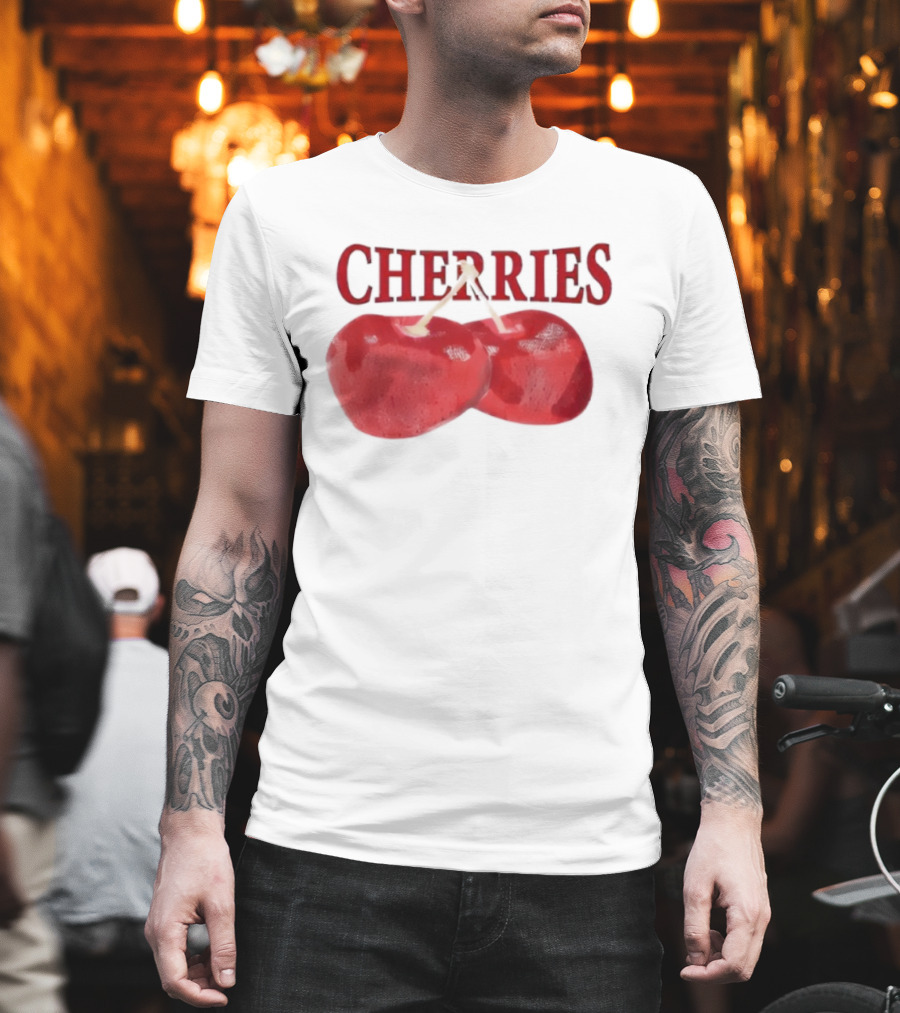 Cherry Daddy Issues Cherries Double Fruit Image T-Shirt