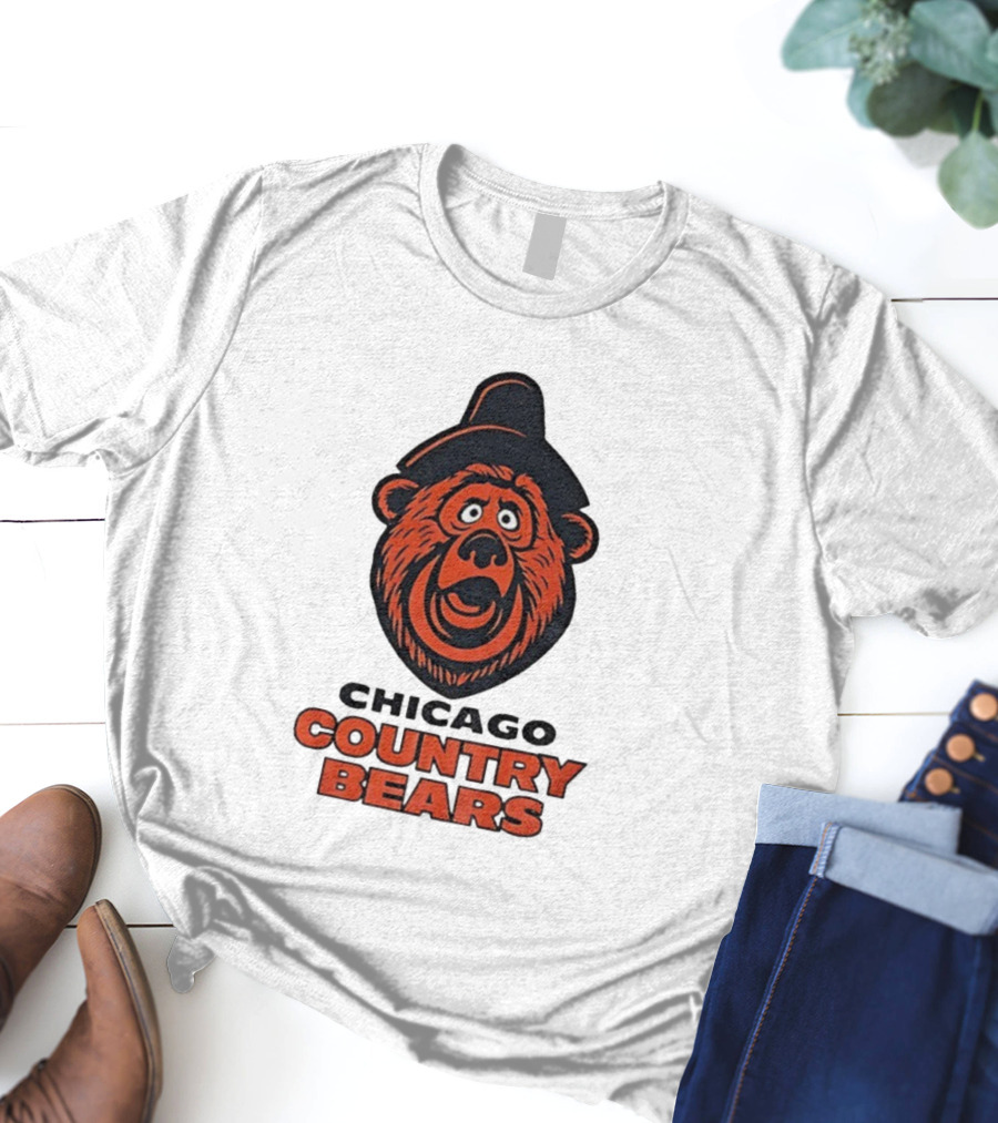 Chicago Country Bears Vintage Inspired Sports Logo T-Shirt
