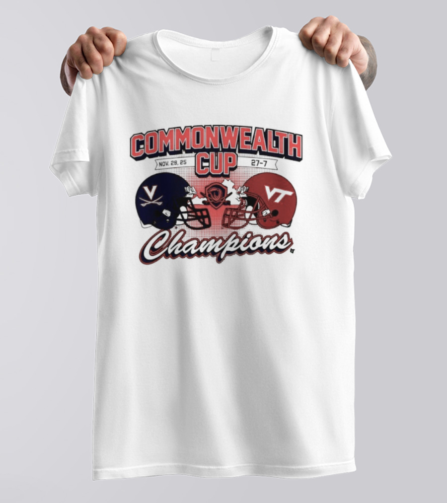 Commonwealth Cup Champions Virginia Cavaliers Vs Virginia Tech Hokies T-Shirt