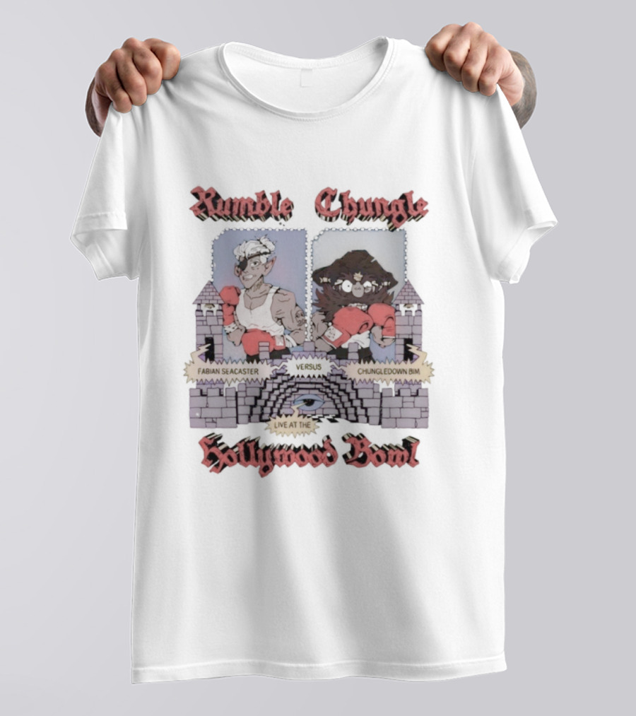 Rumble Chungle Fabian Seacaster Hollywood Bowl Live Chingledown Bim Dropout T-Shirt