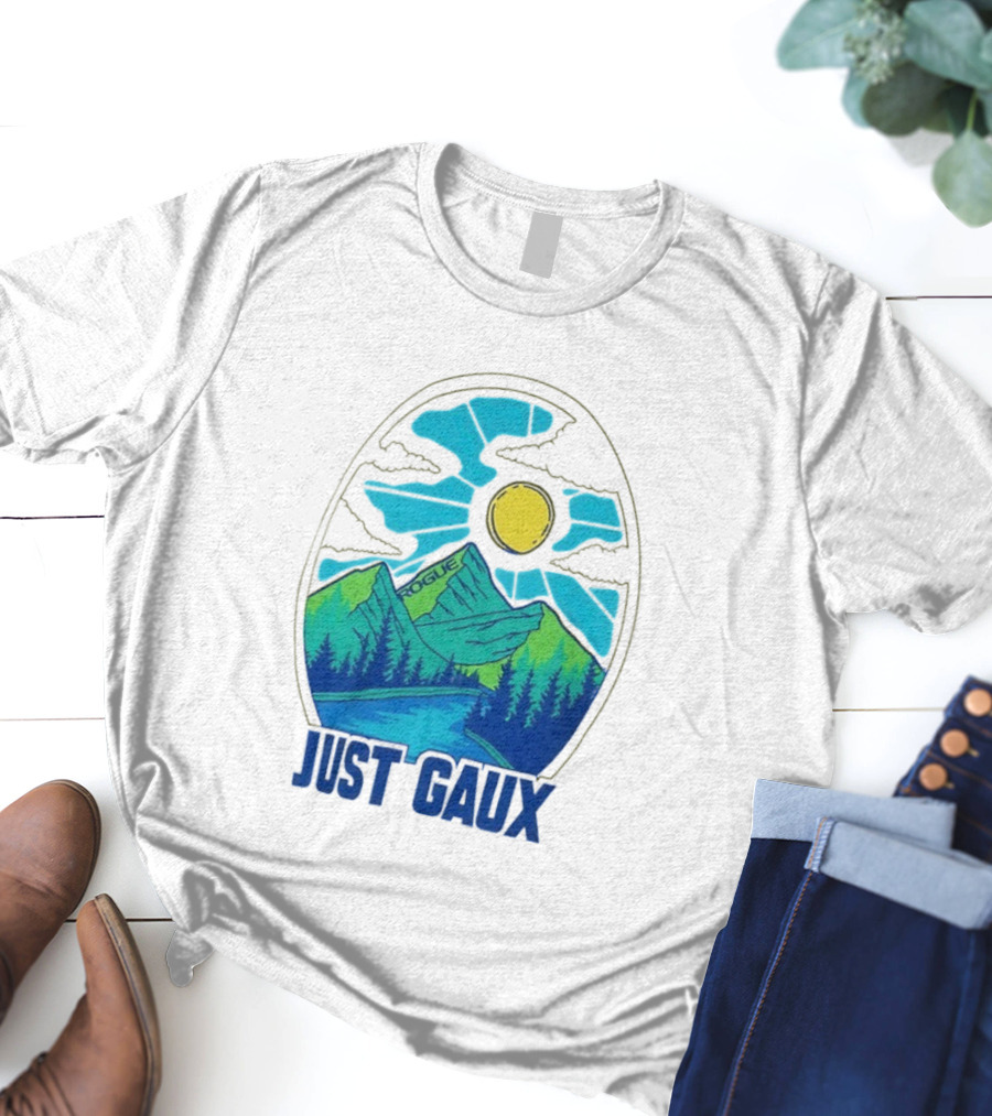 Just Gaux Margaux Alvarez Vintage Rogue Mountain Sun Art T-Shirt