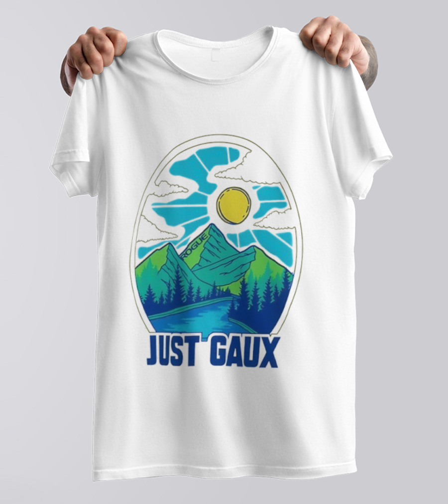 Just Gaux Margaux Alvarez Vintage Rogue Mountain Sun Art T-Shirt
