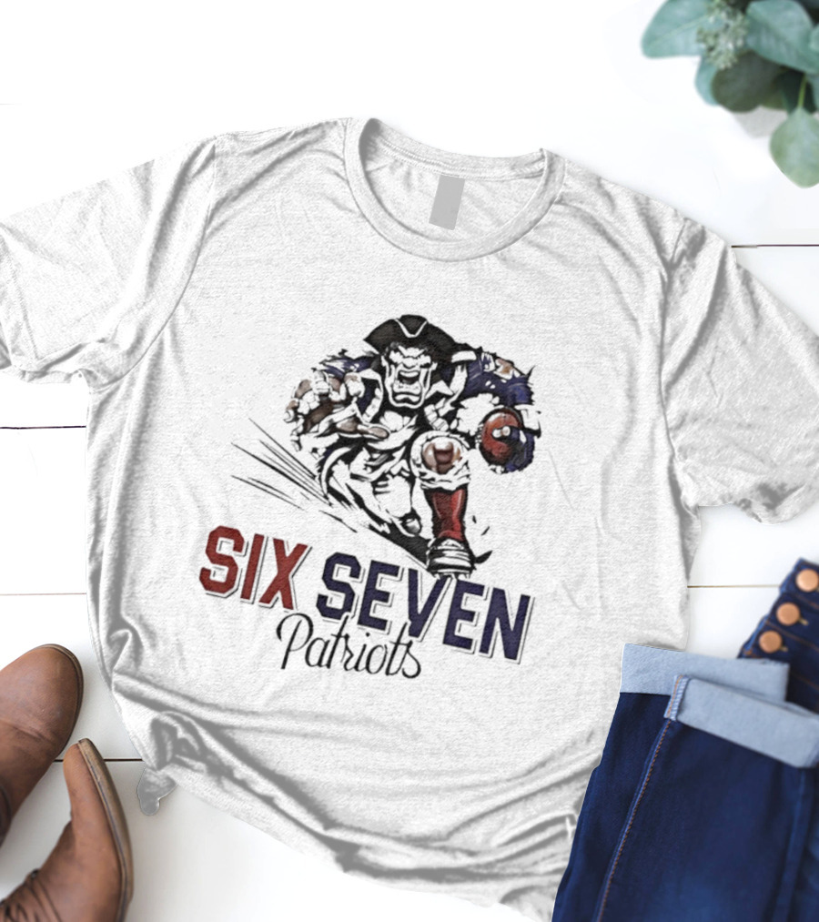 Six Seven Patriots Mascot New England T-Shirt