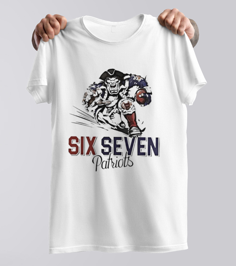 Six Seven Patriots Mascot New England T-Shirt