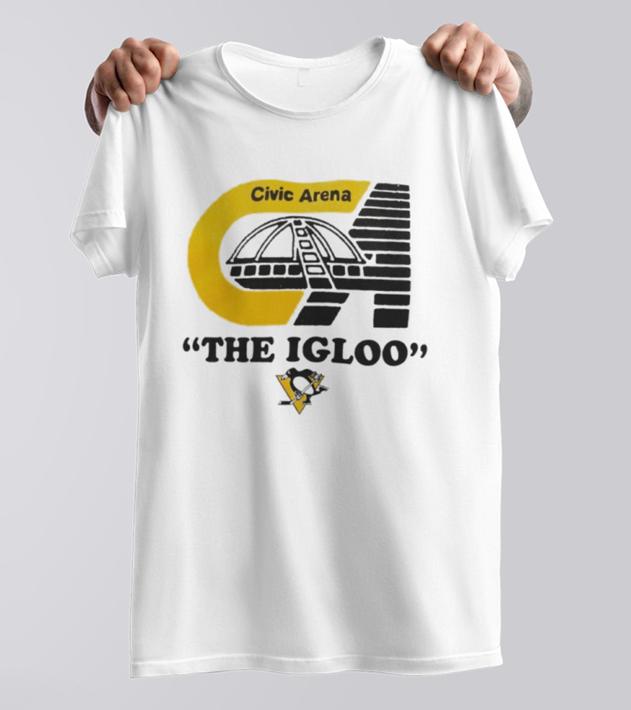 Civic Arena The Igloo Pittsburgh Penguins Retro Style T-Shirt