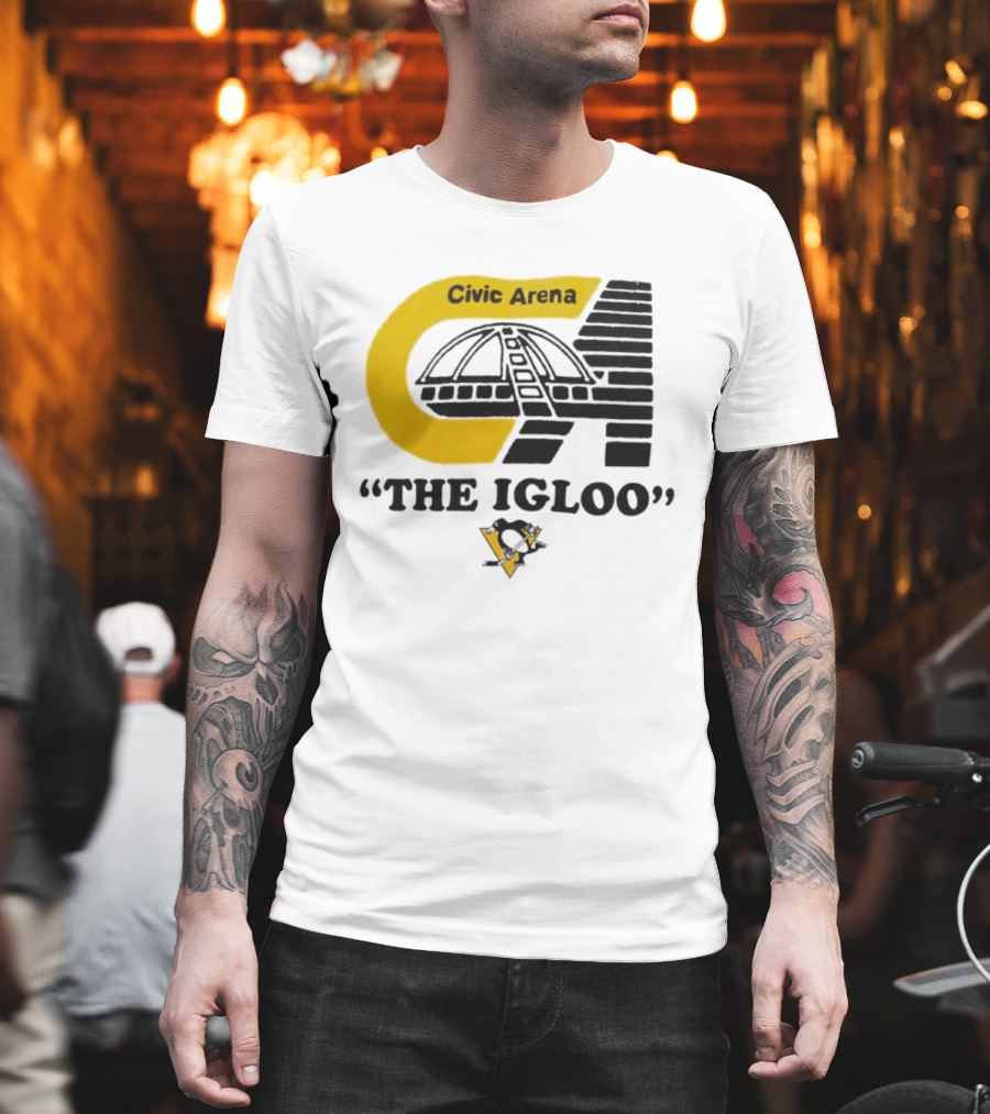 Civic Arena The Igloo Pittsburgh Penguins Retro Style T-Shirt