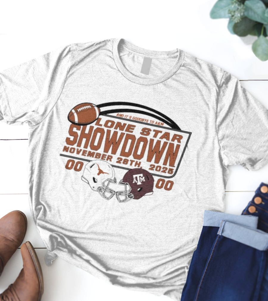 Lone Star Showdown November 29th 2025 Texas Longhorns Vs Texas A&M Aggies Score T-Shirt