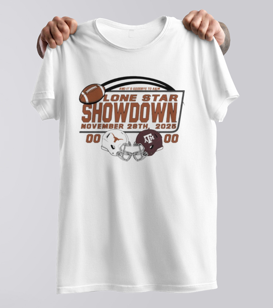 Lone Star Showdown November 29th 2025 Texas Longhorns Vs Texas A&M Aggies Score T-Shirt