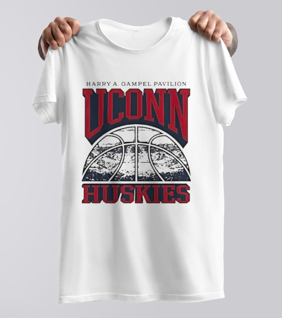 UConn Huskies Harry A Gampel Pavilion Basketball T-Shirt