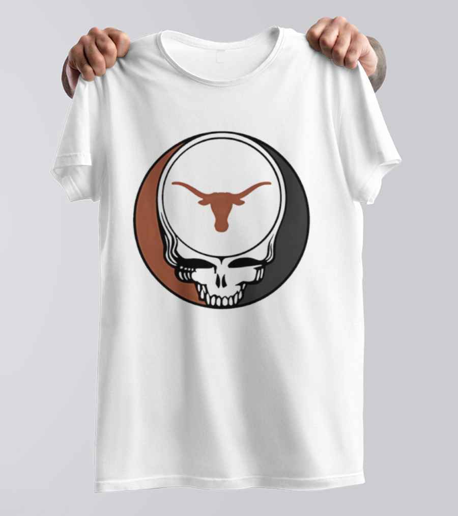 University Of Texas Longhorns Grateful Dead Skull Emblem T-Shirt