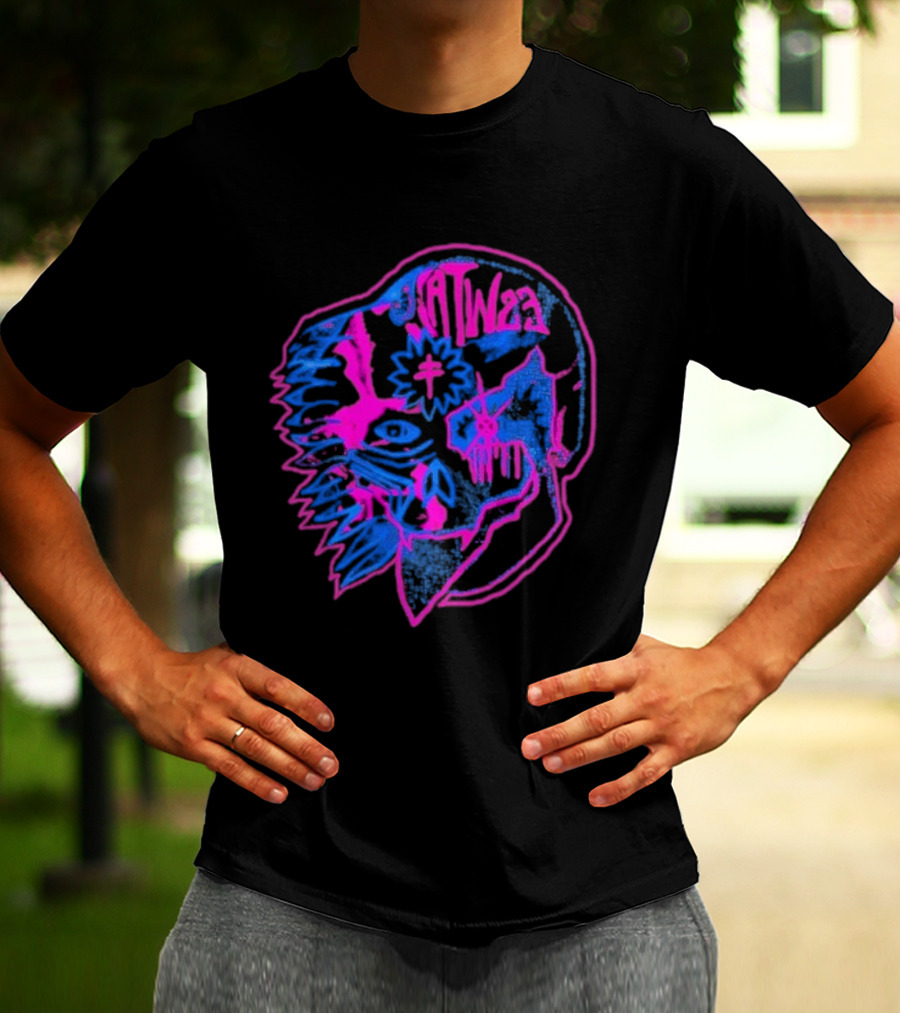 All Them Witches Acid Head Psychedelic Skull Art T-Shirt