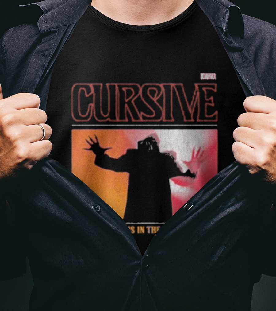 Cursive Happiness Is In The Devouring Silhouette And Vibrant Gradient T-Shirt