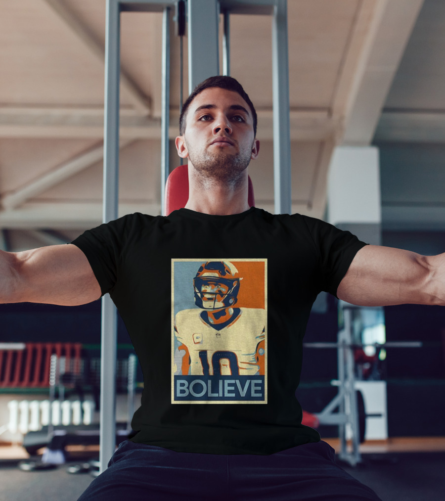 Bo Nix Bolieve Broncos Hope Retro Style T-Shirt