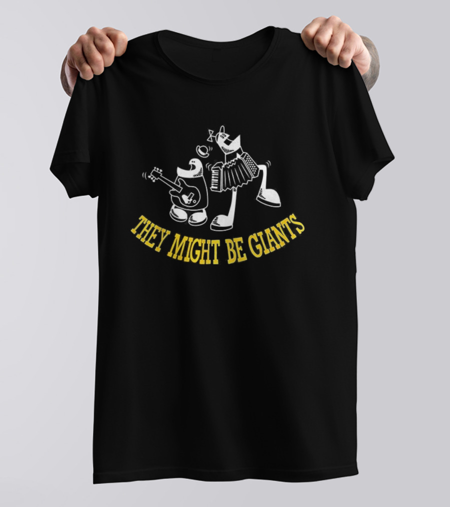 Homestar Runner Characters With Guitar They Might Be Giants T-Shirt