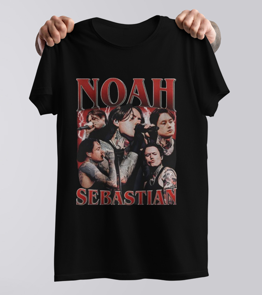 Noah Sebastian Vintage Collage Tattoo Concert Aesthetic T-Shirt