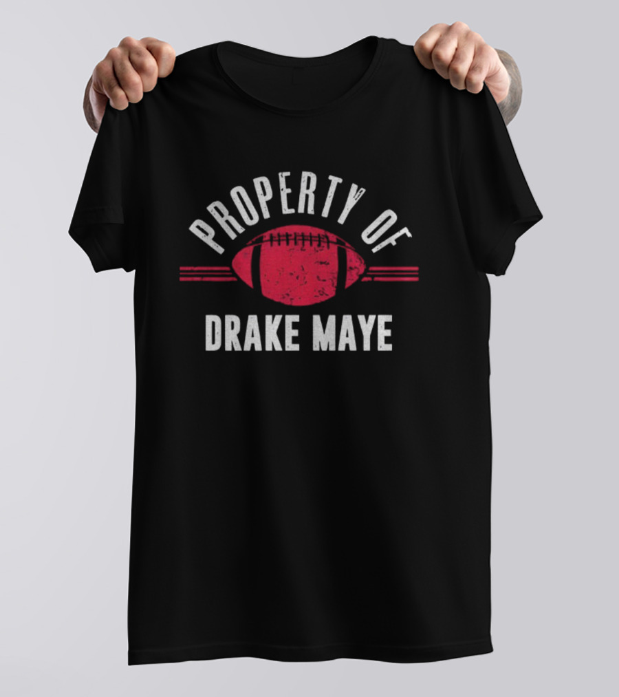 Property Of Drake Maye Football New England T-Shirt