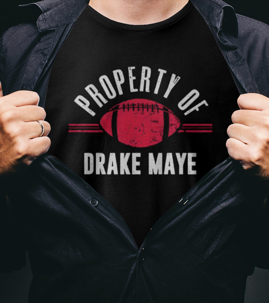 Property Of Drake Maye Football New England T-Shirt