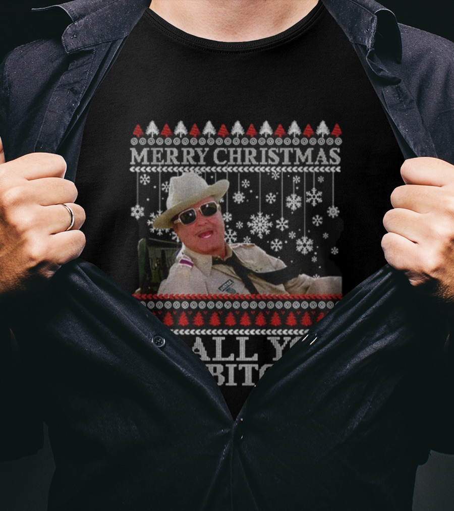 Merry Christmas To All You Sumbitches Smokey And The Bandit Ugly Christmas T-Shirt