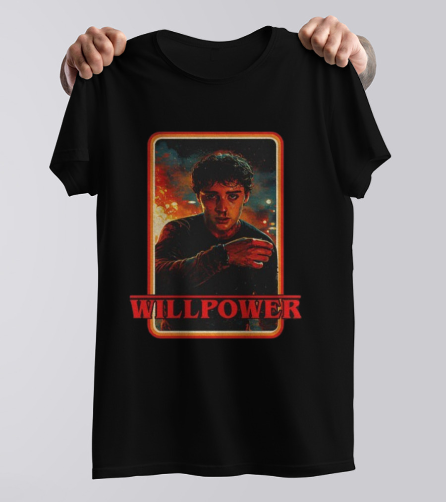 Willpower Stranger Things 5 Vintage Retro Style T-Shirt