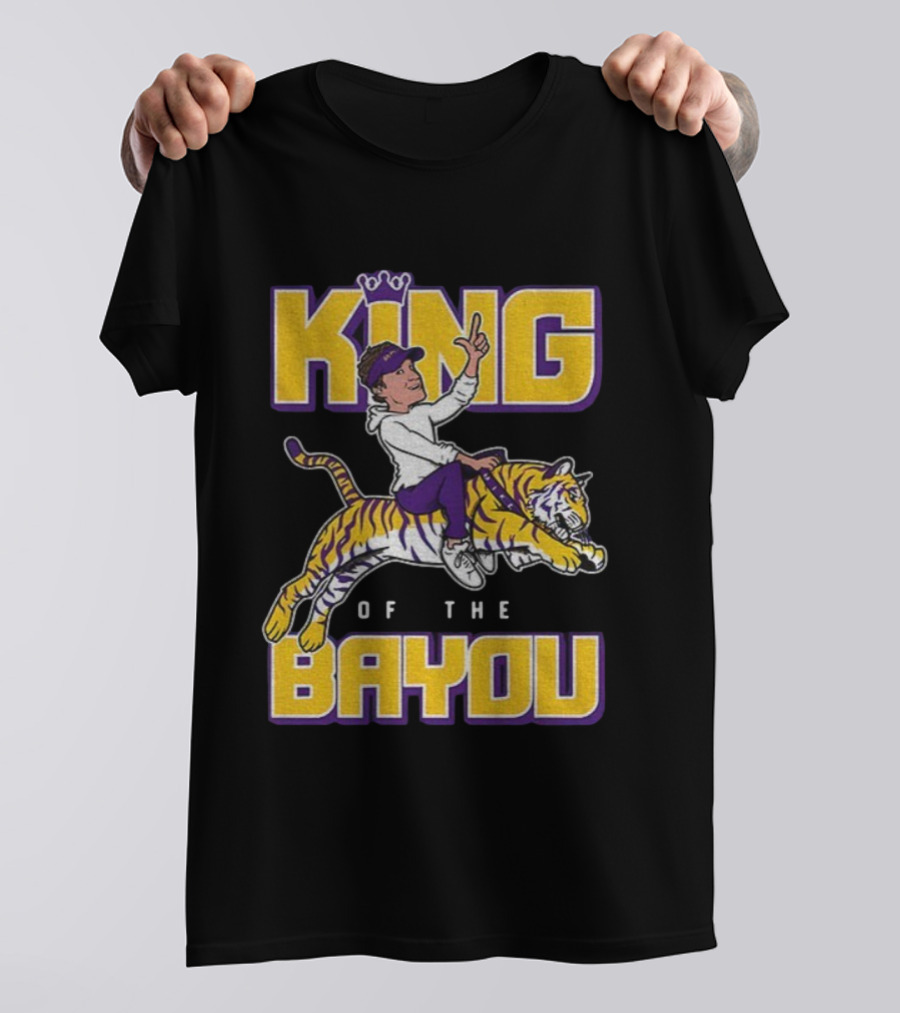 King Of The Bayou LSU Tigers Football 2025 T-Shirt