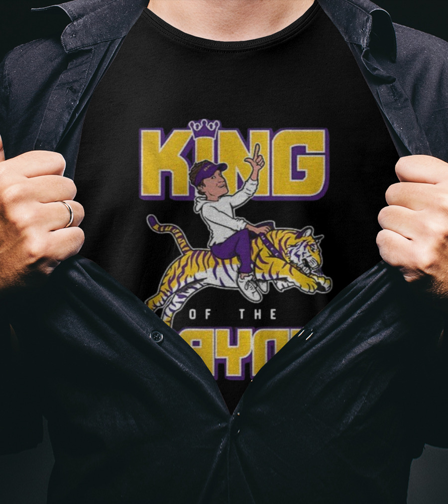 King Of The Bayou LSU Tigers Football 2025 T-Shirt